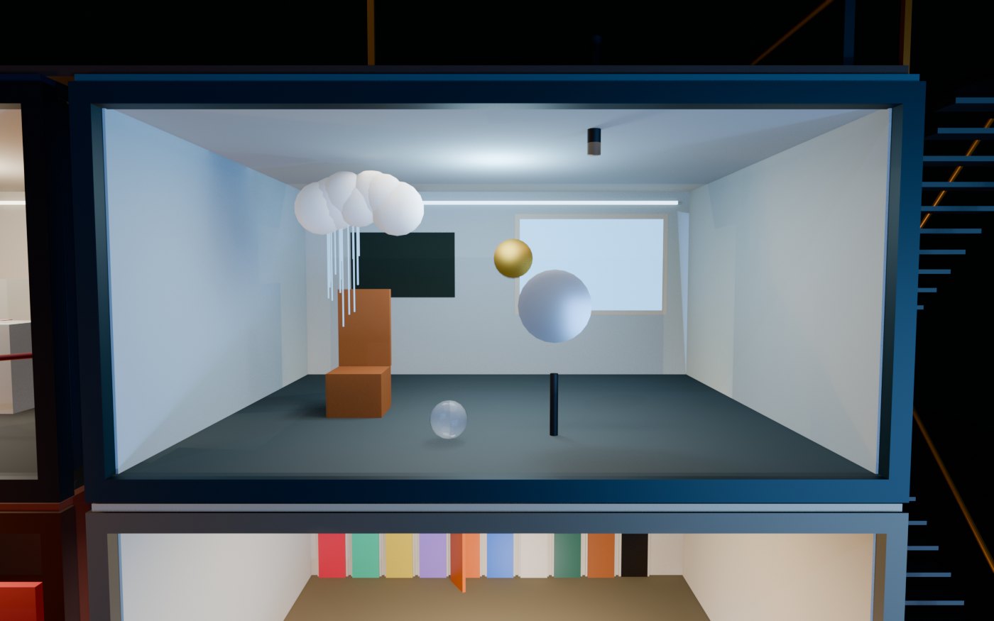 Concept render of The Weather Room: an indoor weather lab